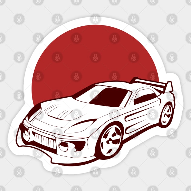 RX-7 3rd Generation Sticker by Den Vector